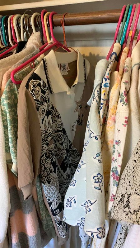 Photo 1 of CONTENTS OF CLOSET WOMANS CLOTHING SIZE M-XL