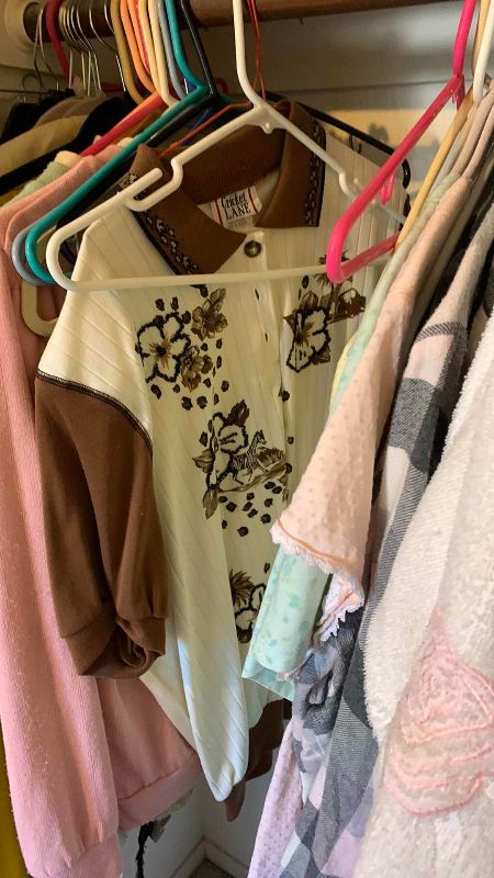 Photo 1 of CONTENTS OF CLOSET WOMANS CLOTHING SIZE M-XL