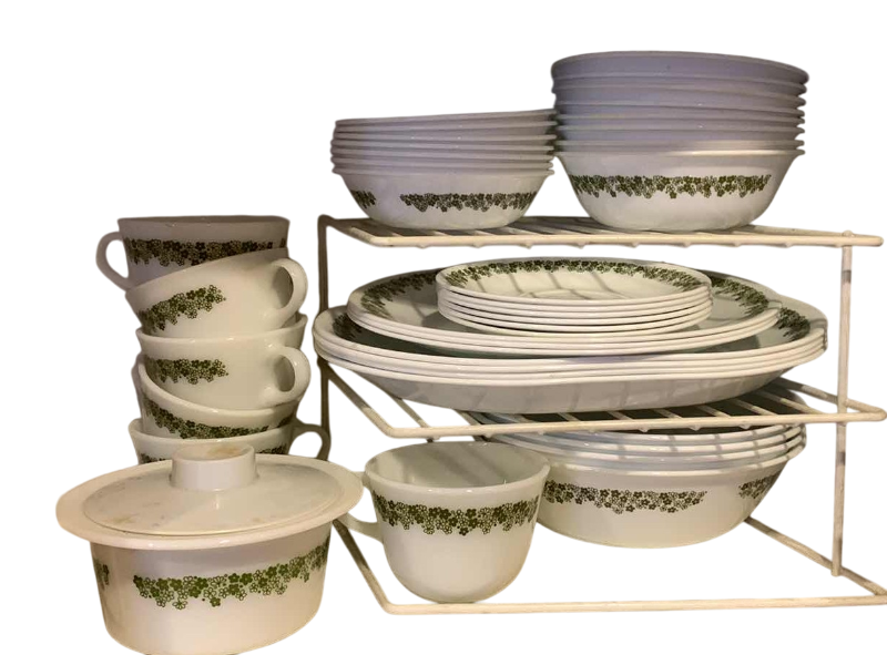 Photo 1 of 39 VINTAGE PIECES OF CORELLE CORNING DISHES SET