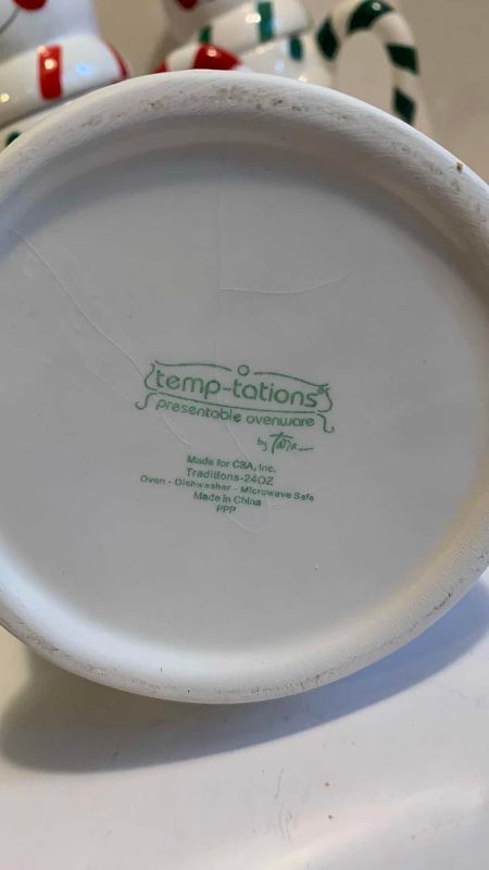 Photo 1 of 5 TEMPTATION CHRISTMAS SNOWMAN 24 OZ MUGS