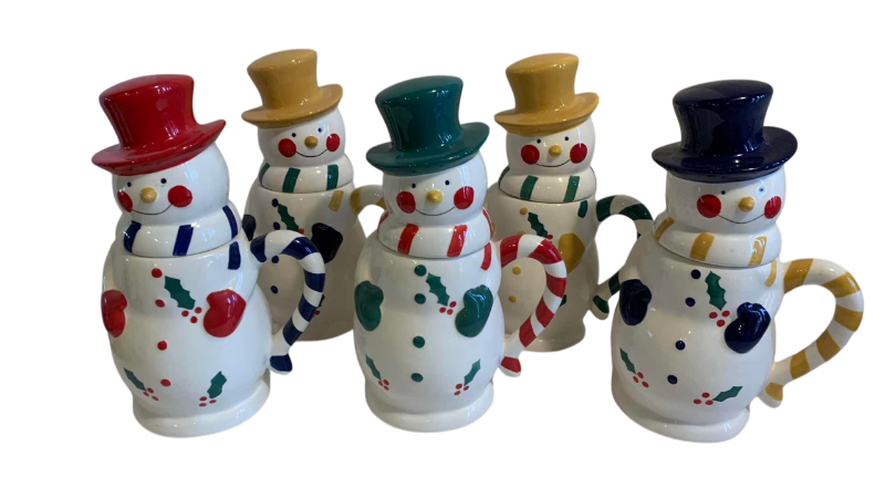 Photo 1 of 5 TEMPTATION CHRISTMAS SNOWMAN 24 OZ MUGS