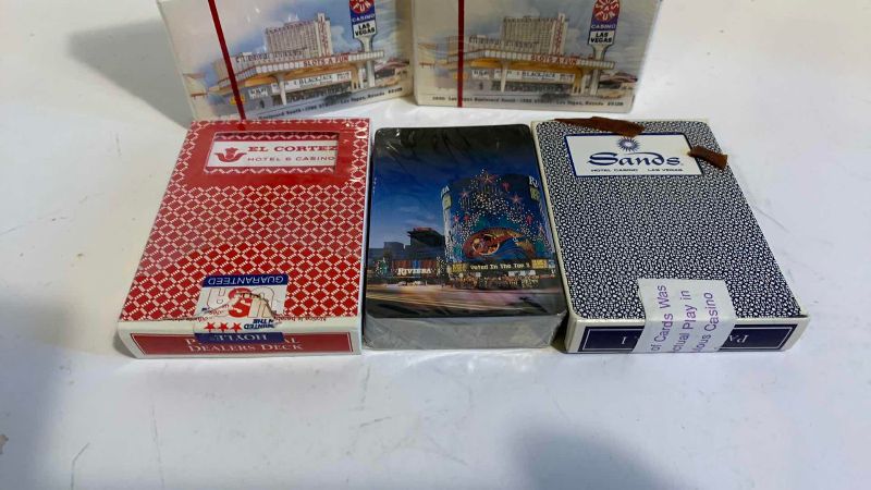 Photo 1 of 7 VINTAGE LAS VEGAS CASINO DECKS OF CARDS