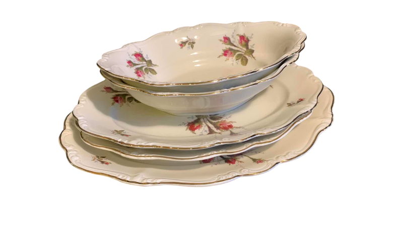 Photo 1 of 5 VINTAGE ROSENTHAL MOSS ROSE SERVICE WARE MADE IN GERMANY