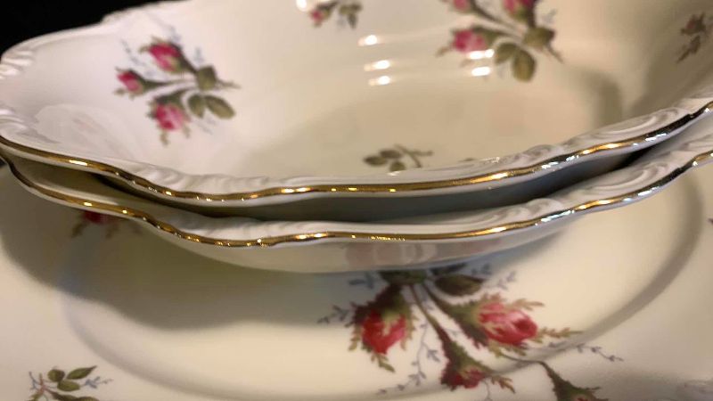 Photo 1 of 5 VINTAGE ROSENTHAL MOSS ROSE SERVICE WARE MADE IN GERMANY