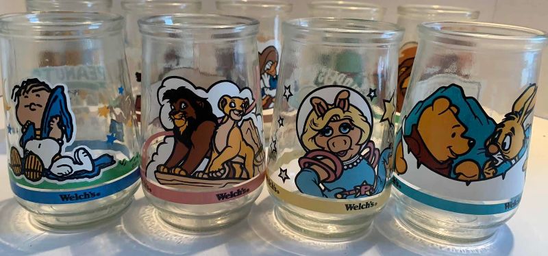 Photo 1 of 9 WELCHS COLLECTABLE CARTOON CHARACTER GLASSES