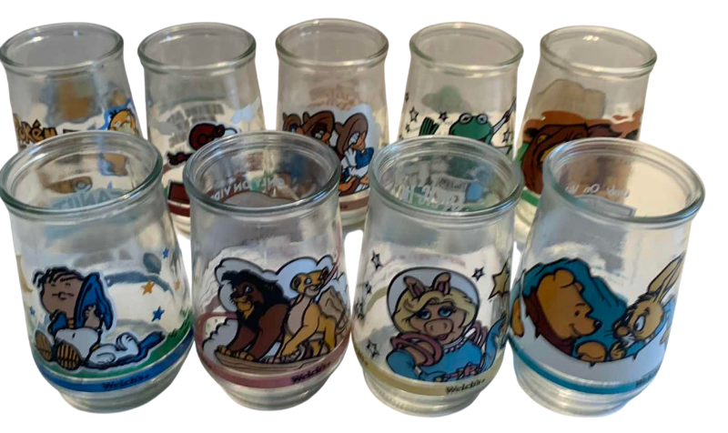 Photo 1 of 9 WELCHS COLLECTABLE CARTOON CHARACTER GLASSES