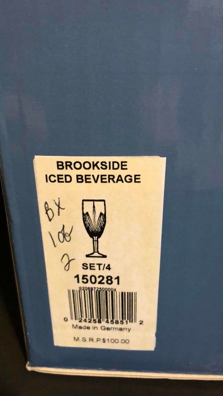 Photo 1 of 4 WATERFORD MARQUIS BROOKSIDE ICED BEVERAGE GLASSES MADE IN GERMANY