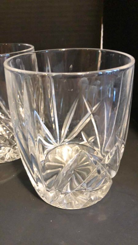 Photo 1 of 4 WATERFORD MARQUIS BROOKSIDE DOUBLE OLD FASHIONED GLASSES MADE IN GERMANY