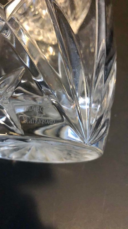 Photo 1 of 4 WATERFORD MARQUIS BROOKSIDE DOUBLE OLD FASHIONED GLASSES MADE IN GERMANY