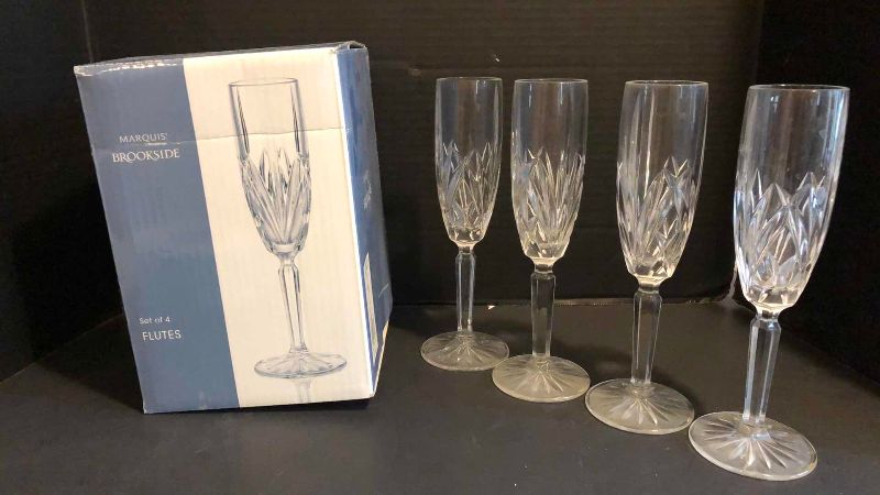 Photo 1 of 4 WATERFORD MARQUIS BROOKSIDE FLUTES MADE IN GERMANY