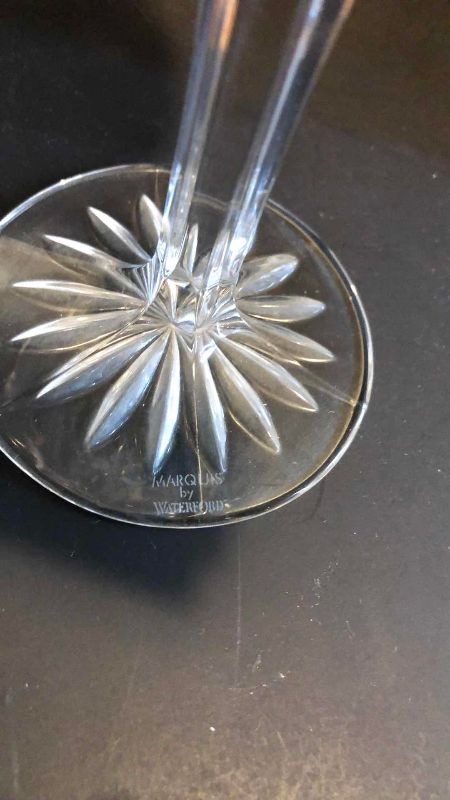 Photo 1 of 4 WATERFORD MARQUIS BROOKSIDE ALL-PURPOSE WINE GLASSES MADE IN GERMANY