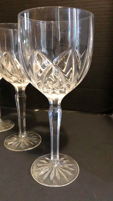 Photo 1 of 4 WATERFORD MARQUIS BROOKSIDE ALL-PURPOSE WINE GLASSES MADE IN GERMANY