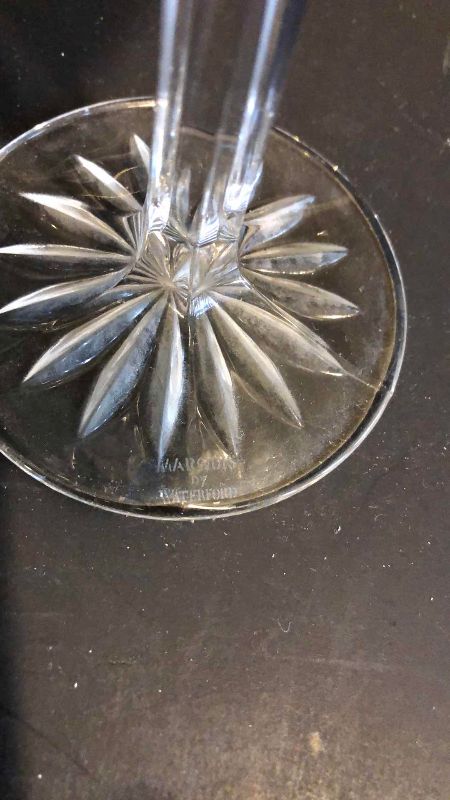 Photo 1 of 4 WATERFORD MARQUIS BROOKSIDE ALL-PURPOSE WINE GLASSES MADE IN GERMANY