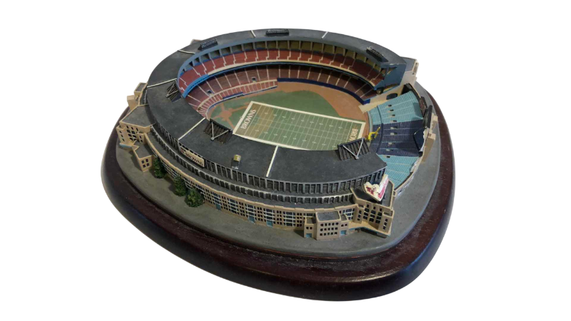 Photo 1 of CLEVELAND BROWNS FOOTBALL MUNICIPAL STADIUM DANBURY MINT NFL