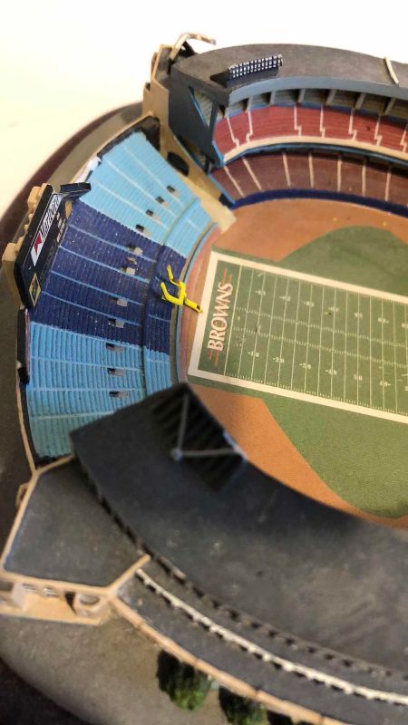 Photo 1 of CLEVELAND BROWNS FOOTBALL MUNICIPAL STADIUM DANBURY MINT NFL