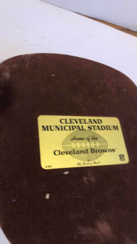 Photo 1 of CLEVELAND BROWNS FOOTBALL MUNICIPAL STADIUM DANBURY MINT NFL