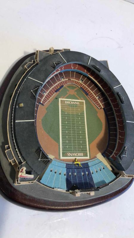 Photo 1 of CLEVELAND BROWNS FOOTBALL MUNICIPAL STADIUM DANBURY MINT NFL
