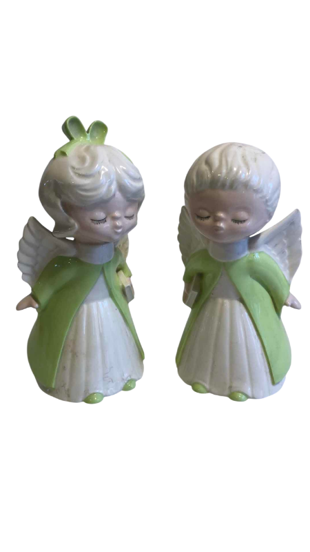 Photo 1 of 2 PORCELAIN KISSING ANGELS