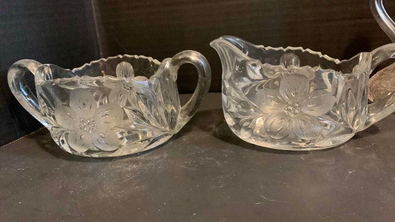 Photo 1 of 6 CUT CRYSTAL SERVICE ITEMS