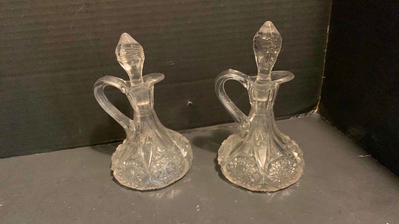 Photo 1 of 6 CUT CRYSTAL SERVICE ITEMS