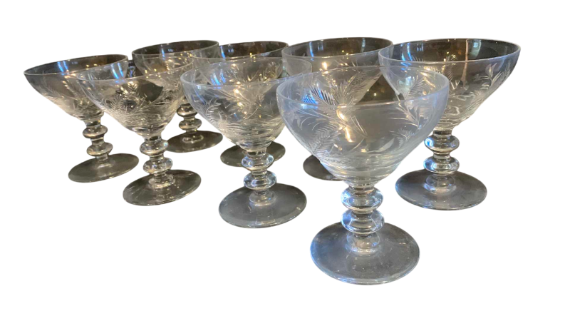 Photo 1 of 8 CRYSTAL/TALL SHERBET GLASSES