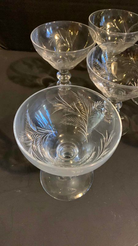 Photo 1 of 8 CRYSTAL/TALL SHERBET GLASSES