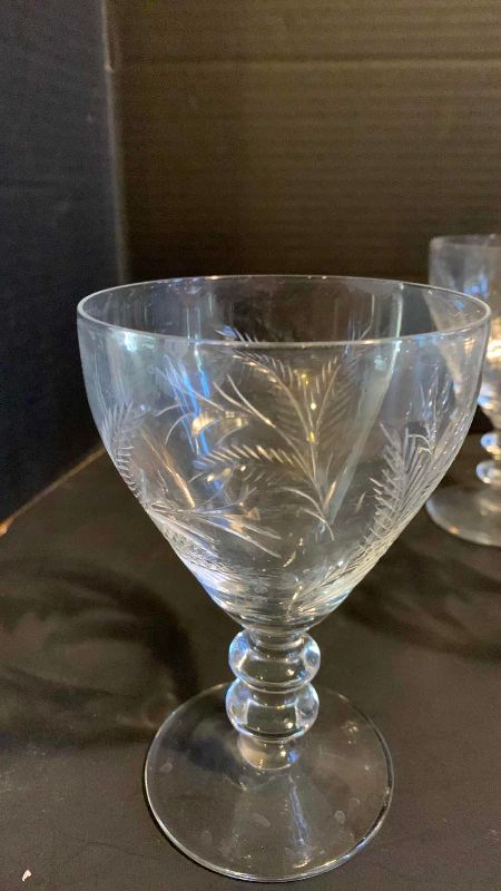 Photo 1 of 8 CRYSTAL BEVERAGE GLASSES