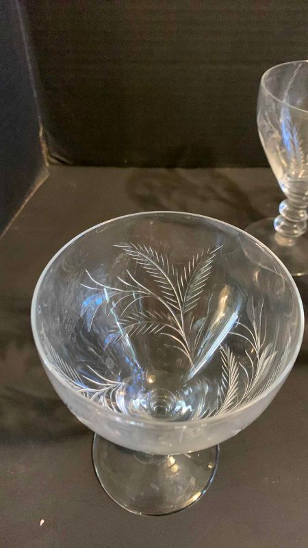 Photo 1 of 8 CRYSTAL BEVERAGE GLASSES