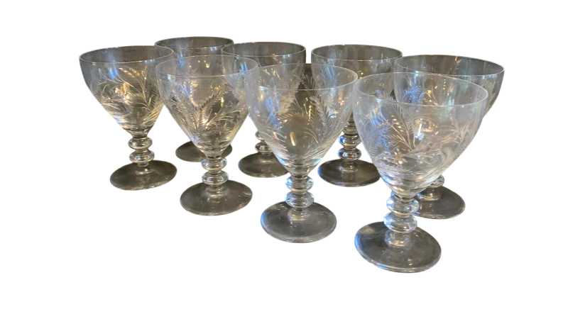 Photo 1 of 8 CRYSTAL BEVERAGE GLASSES