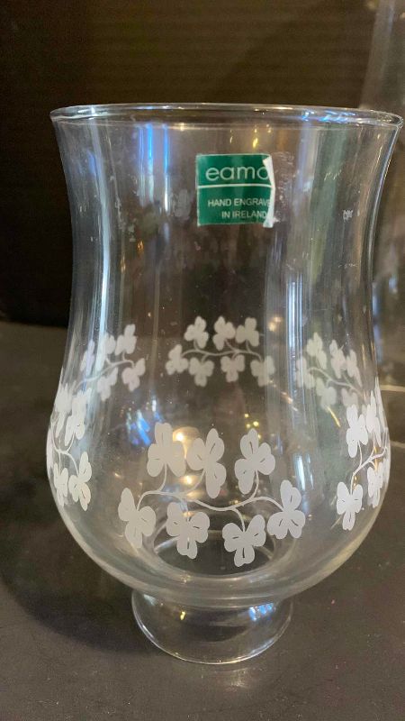 Photo 1 of 5 HURRICANE LAMP SHADES AND 2 HOLDERS