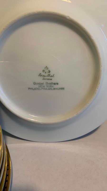 Photo 1 of 22 VINTAGE ROSENTHAL CONTINENTAL OLD VIRGINIA PORCELAIN PLATES AND SAUCERS MADE IN BAVARIA GERMANY CLASSIC ROSE ERA