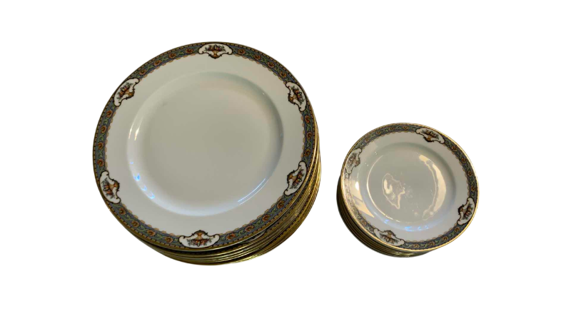 Photo 1 of 22 VINTAGE ROSENTHAL CONTINENTAL OLD VIRGINIA PORCELAIN PLATES AND SAUCERS MADE IN BAVARIA GERMANY CLASSIC ROSE ERA