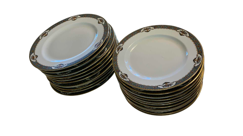 Photo 1 of 22 VINTAGE ROSENTHAL CONTINENTAL OLD VIRGINIA PORCELAIN SALAD PLATES MADE IN BAVARIA GERMANY CLASSIC ROSE ERA