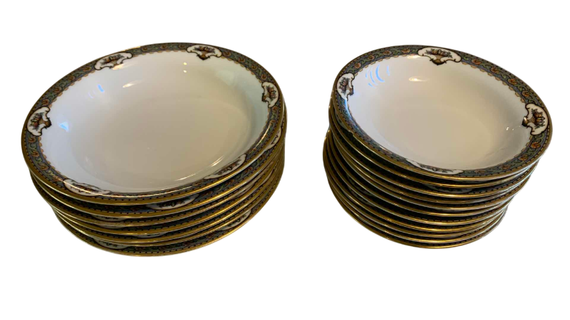 Photo 1 of 18 VINTAGE ROSENTHAL CONTINENTAL OLD VIRGINIA PORCELAIN SOUP BOWLS MADE IN BAVARIA GERMANY CLASSIC ROSE ERA