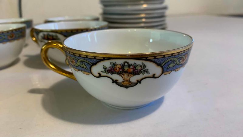 Photo 1 of 18 VINTAGE ROSENTHAL CONTINENTAL OLD VIRGINIA PORCELAIN TEA CUPS AND SAUCERS MADE IN BAVARIA GERMANY CLASSIC ROSE ERA