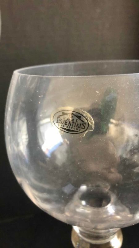 Photo 1 of 3 LONG STEM GLOBE GLASSES AND A GLASS PITCHER