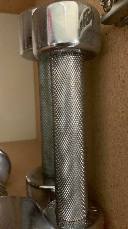 Photo 1 of 3 & 5 POUND DUMBBELLS