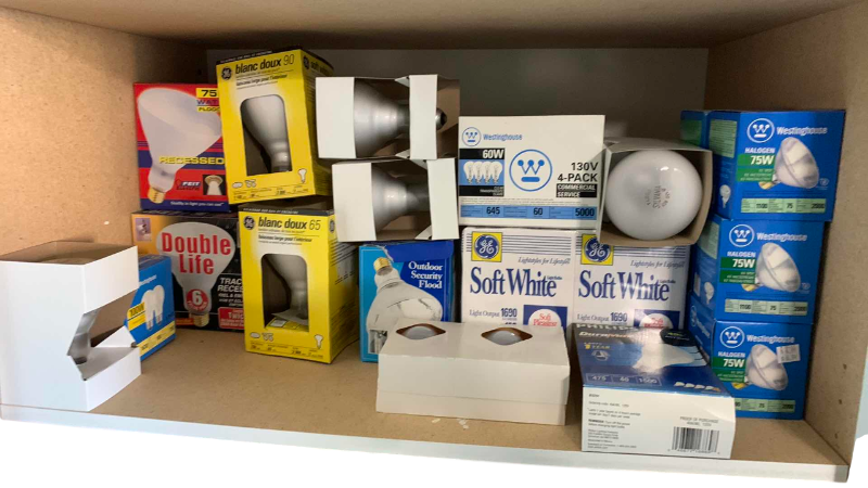 Photo 1 of ASSORTED LIGHT BULBS