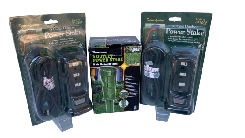 Photo 1 of 3 HOME CENTER 3 OUTLET POWER STAKE
