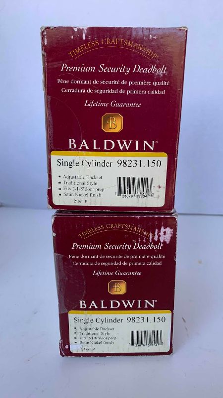 Photo 1 of $100 2 BALDWIN PREMIUM SECURITY DEADBOLTS