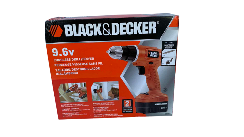 Photo 1 of BLACK AND DECKER 9.6 VOLT CORDLESS DRILL