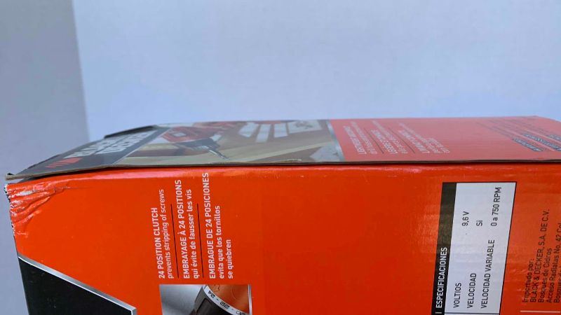 Photo 1 of BLACK AND DECKER 9.6 VOLT CORDLESS DRILL