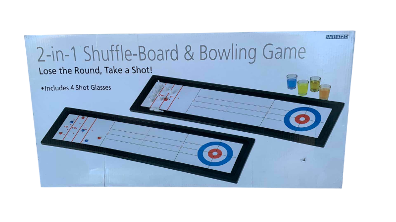 Photo 1 of BARBUZZO 2-IN-1 SHUFFLE-BOARD & BOWLING GAME
