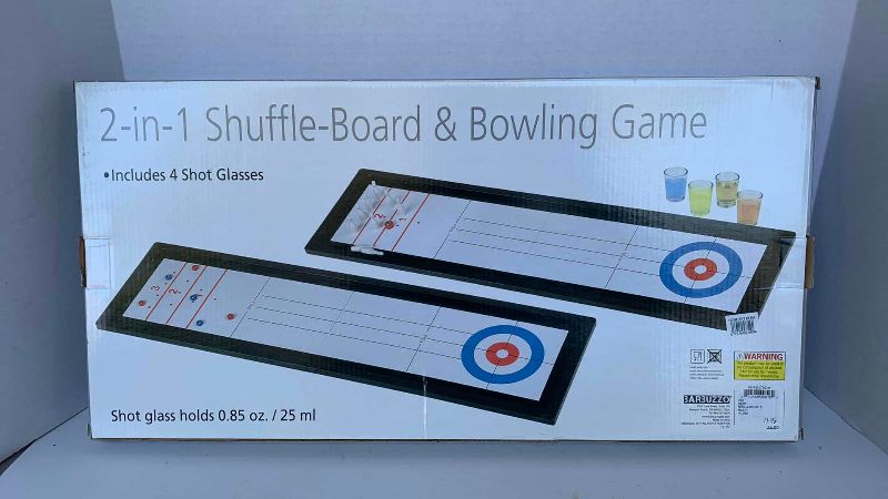 Photo 1 of BARBUZZO 2-IN-1 SHUFFLE-BOARD & BOWLING GAME