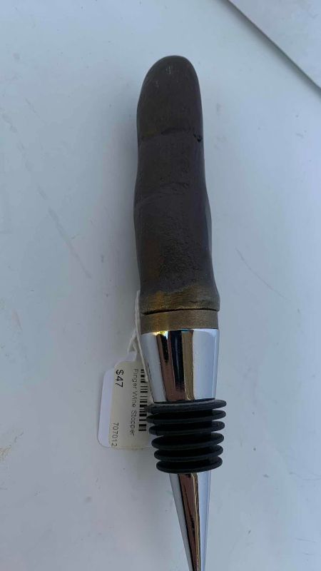 Photo 1 of $47 THE FINGER BRASS WINE STOPPER