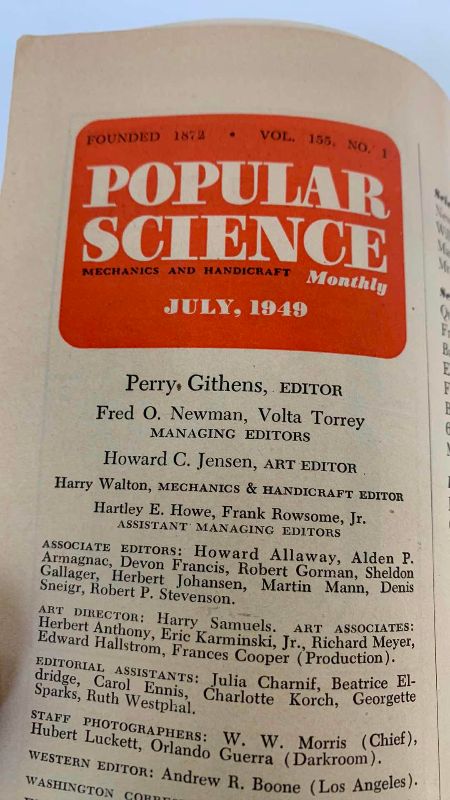 Photo 1 of 2 VINTAGE POPULAR SCIENCE MAGAZINES 1948 & 1949