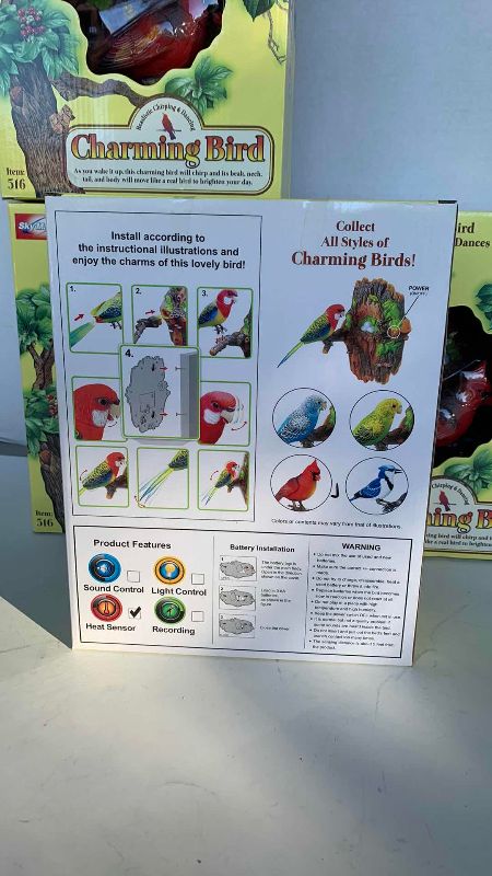 Photo 1 of 4-SKYMASTER CHARMING BIRDS LIFE LIKE BIRDS