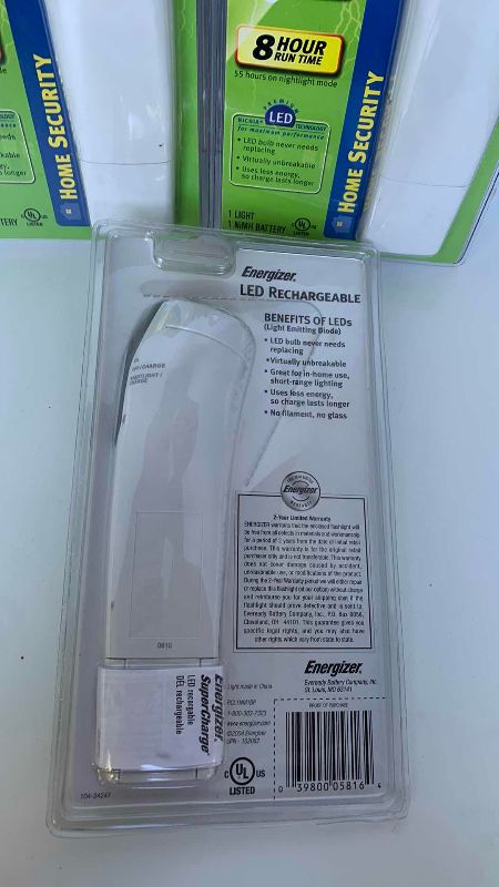 Photo 1 of 3 ENERGIZER LED RECHARGEABLE FLASHLIGHT AND NIGHTLIGHTS