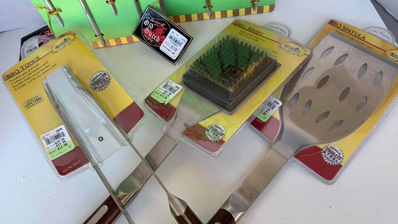 Photo 1 of BBQ TOOLS AND FOOD SKEWERS