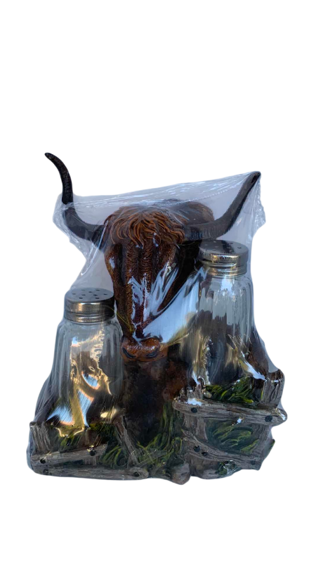 Photo 1 of BULL SALT AND PEPPER SHAKERS